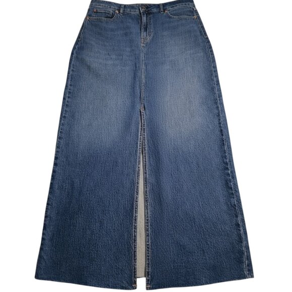 3/25$ Jupe RJeans femme taille 29 très longue denim bleu - Picture 1 of 8